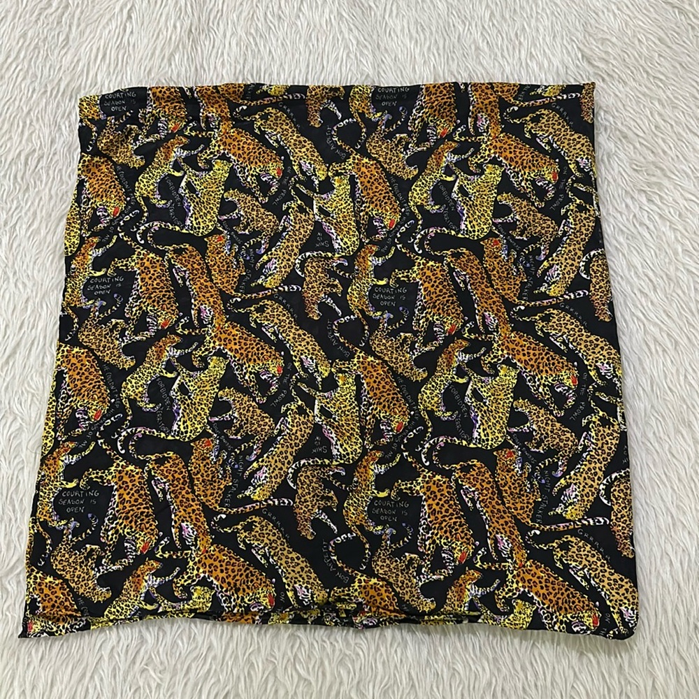 Cheetah silky large fashion elegant scarf
